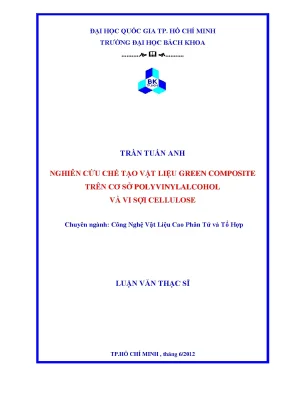 Nghiên cứu chế tạo vật liệu Green Composite từ 