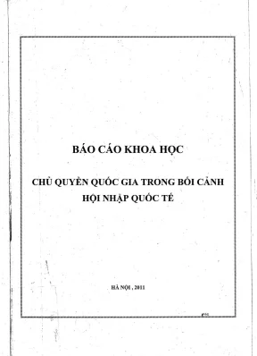Chủ quyền quốc gia trong bối cảnh hội nhập quốc tế: Kỷ