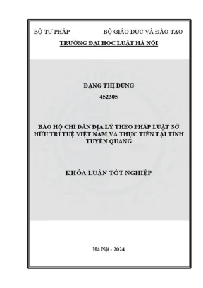 Bảo hộ chỉ dẫn địa lý theo pháp luật sở hữu trí tuệ Việt 
