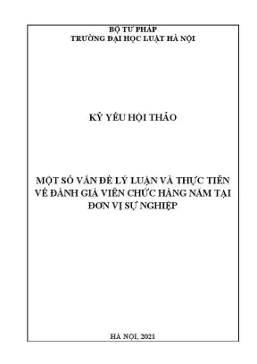 Kỷ yếu hội thảo khoa học: Pháp luật và thực tiễn đánh