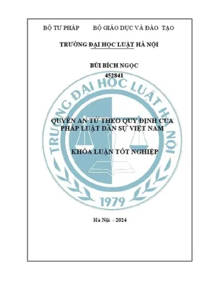 Quyền An Tử Theo Pháp Luật Dân Sự Việt Nam: Khóa Luận