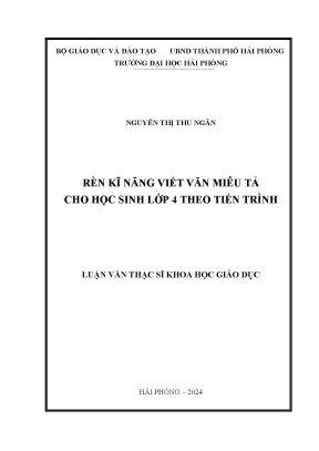 Phương Pháp Rèn Kỹ Năng Viết Văn Miêu Tả Cho Học Sinh
