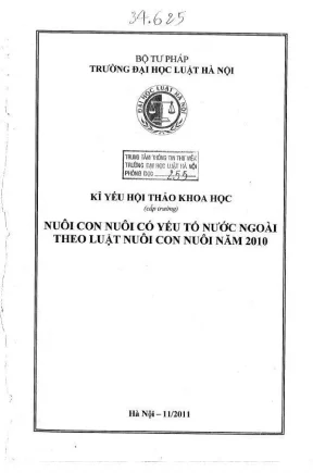 Hội thảo về nuôi con nuôi có yếu tố nước ngoài theo luật