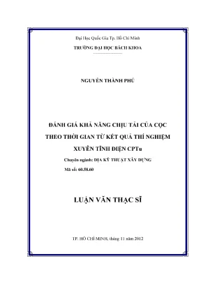 Đánh Giá Khả Năng Chịu Tải Cọc Theo Thời Gian Từ Kết Quả