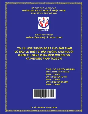 Tối ưu hóa thông số phun ép nhựa với phần mềm Modex 3D