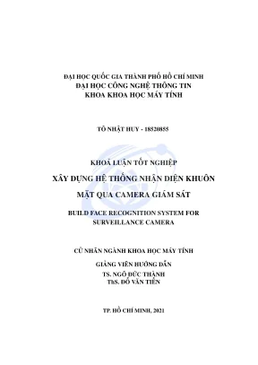 Xây Dựng Hệ Thống Nhận Diện Khuôn Mặt Qua Camera Giám 