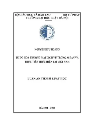 Tự Do Hóa Thương Mại Dịch Vụ Trong ASEAN Và Thực Tiễn