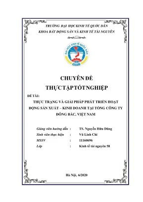 Thực Trạng Và Giải Pháp Phát Triển Sản Xuất Kinh Doanh 