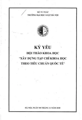 Xây dựng tạp chí khoa học đạt chuẩn quốc tế: Kỷ yếu hội 