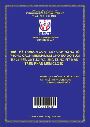 Thiết kế trench coat phong cách minimalism cho nữ 24-30 
