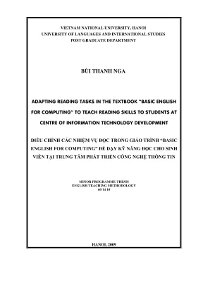 Cách điều chỉnh bài tập đọc trong sách Basic English for