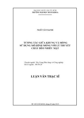 Nghiên cứu tương tác giữa khung và móng trong kỹ thuật