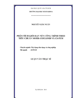 Phân Tích Giới Hạn Nền Công Trình Theo Tiêu Chuẩn