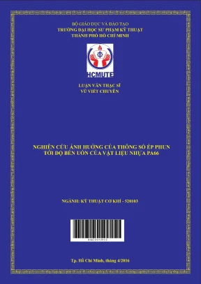 Ảnh hưởng của thông số ép phun đến độ bền uốn nhựa PA66