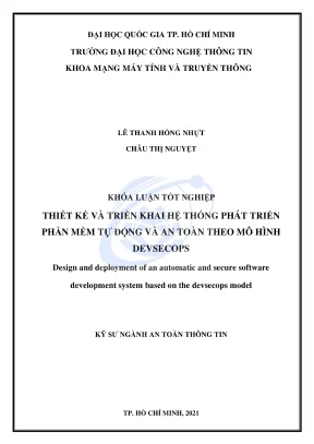 Thiết kế và triển khai hệ thống phát triển phần mềm tự 