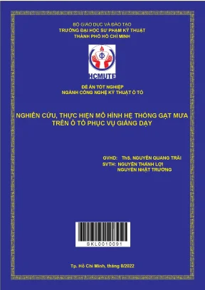 Mô Hình Hệ Thống Gạt Mưa Ô Tô Phục Vụ Giảng Dạy: Nghiên 