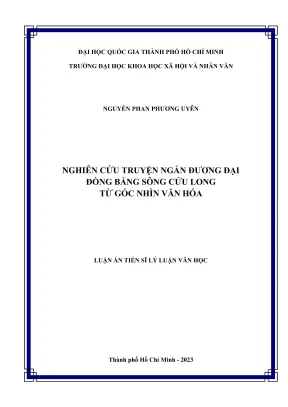Luận án tiến sĩ: Nghiên cứu truyện ngắn đương đại Đồng 
