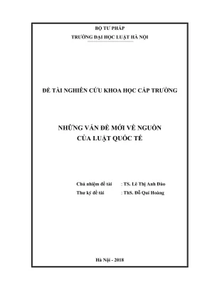 Nghiên cứu khoa học cấp trường: Khám phá vấn đề mới về