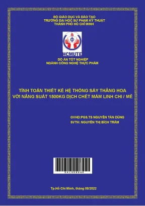 Hướng dẫn tính toán thiết kế hệ thống sấy thăng hoa