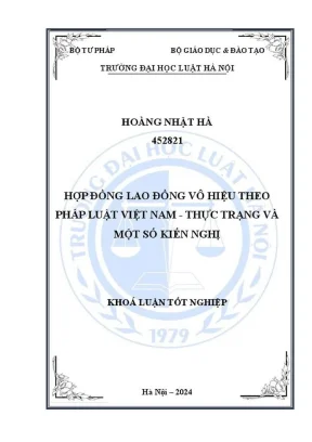 Hợp đồng lao động vô hiệu tại Việt Nam: Thực trạng và 