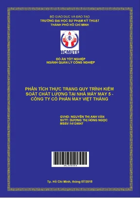 Phân tích quy trình kiểm soát chất lượng tại nhà máy may