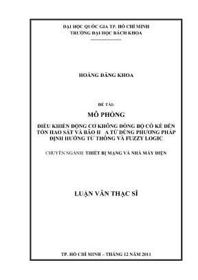Luận Văn Thạc Sĩ: Điều Khiển Động Cơ Không Đồng Bộ Kể