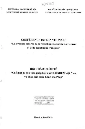 So sánh chế định ly hôn theo pháp luật Việt Nam và Pháp