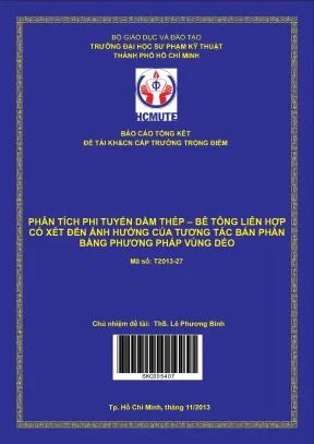 Phân Tích Dầm Thép Bê Tông Liên Hợp Với Tương Tác Bán Phần