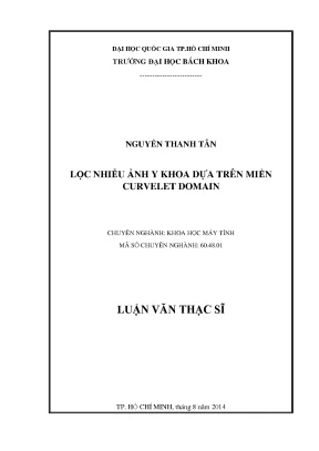 Lọc Nhiễu Ảnh Y Khoa Hiệu Quả Trong Miền Curvelet - Luận