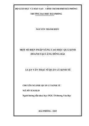Luận Văn Thạc Sĩ: Biện Pháp Nâng Cao Hiệu Quả Kinh Doanh