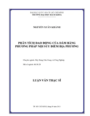 Phân Tích Dao Động Dầm Bằng Phương Pháp Nội Suy Điểm Địa