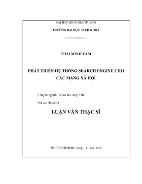 Luận Văn Thạc Sĩ Khoa Học Máy Tính: Phát Triển Hệ Thống