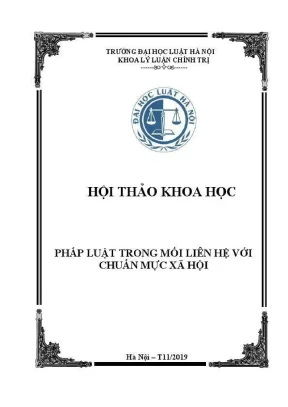 Kỷ yếu hội thảo khoa học pháp luật và chuẩn mực xã hội