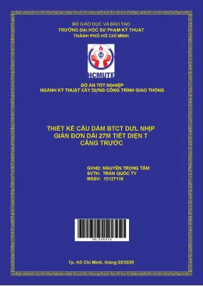 Thiết kế cầu dầm BTCT BUWL nhịp giản đơn 27m tiết diện T