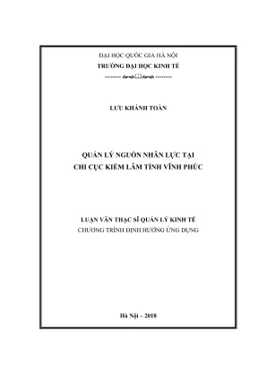 Luận Văn Thạc Sĩ Quản Lý Kinh Tế: Chiến Lược Quản Lý