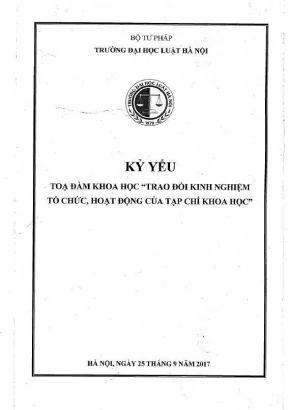 Kỷ yếu tọa đàm khoa học: Kinh nghiệm tổ chức hoạt động