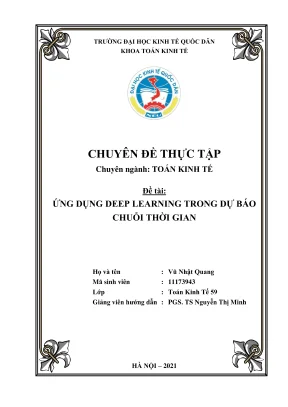 Ứng dụng Deep Learning trong Dự Báo Chuỗi Thời Gian