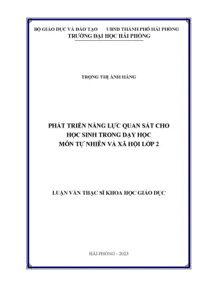 Phát Triển Năng Lực Quan Sát Cho Học Sinh Lớp 2 Trong