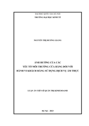 Ảnh Hưởng Của Môi Trường Cửa Hàng Đến Hành Vi Khách Hàng