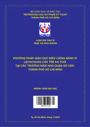 Phương pháp điều chỉnh hành vi lệch chuẩn cho trẻ 5-6