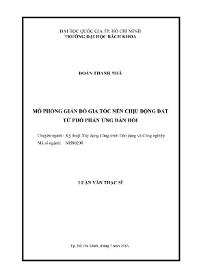Mô phỏng giản đồ gia tốc nền động đất trong kỹ thuật xây