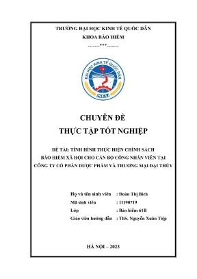 Chính sách bảo hiểm xã hội cho nhân viên tại Công ty Cổ 