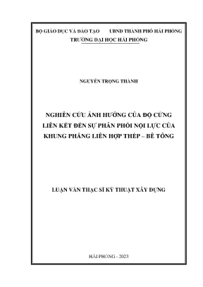 Nghiên cứu ảnh hưởng độ cứng liên kết đến phân phối nội