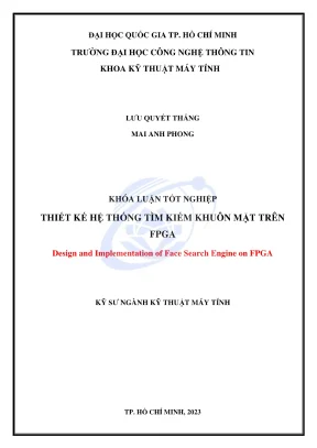Thiết kế hệ thống tìm kiếm khuôn mặt trên FPGA - Khóa 