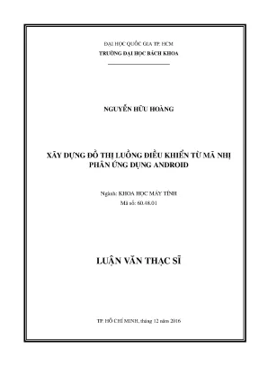 Xây Dựng Đồ Thị Luồng Điều Khiển Từ Mã Nhị Phân Ứng Dụng