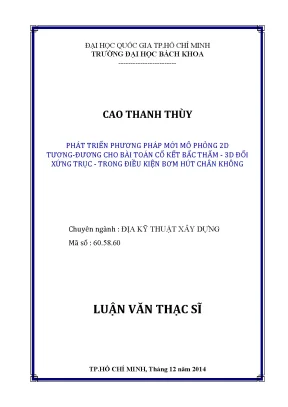 Phương pháp mới mô phỏng 2D tương đương cho bài toán cố