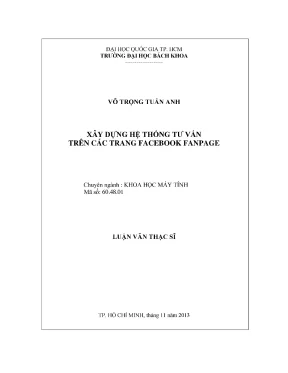 Luận Văn Thạc Sĩ Khoa Học Máy Tính: Xây Dựng Hệ Thống Tư