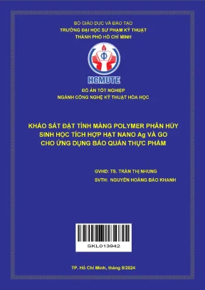 Đồ án tốt nghiệp: Màng polymer phân hủy sinh học tích 