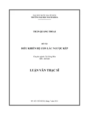 Luận Văn Thạc Sĩ: Điều Khiển Và Tự Động Hóa Hệ Thống Con