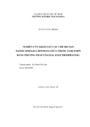 Nghiên cứu chế độ tạo nanocapsules chitosan chứa 